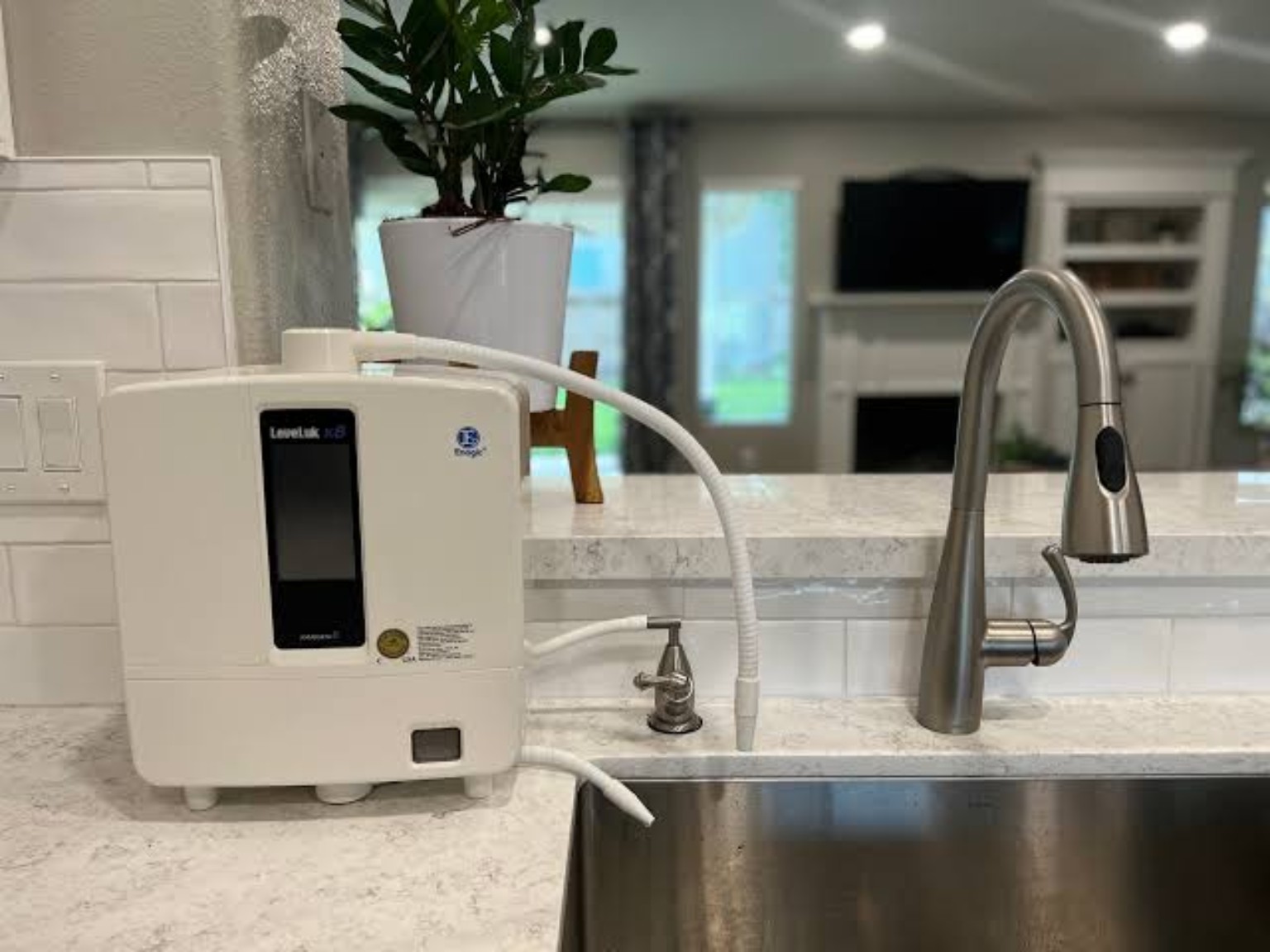 K8 installed beside a kitchen sink